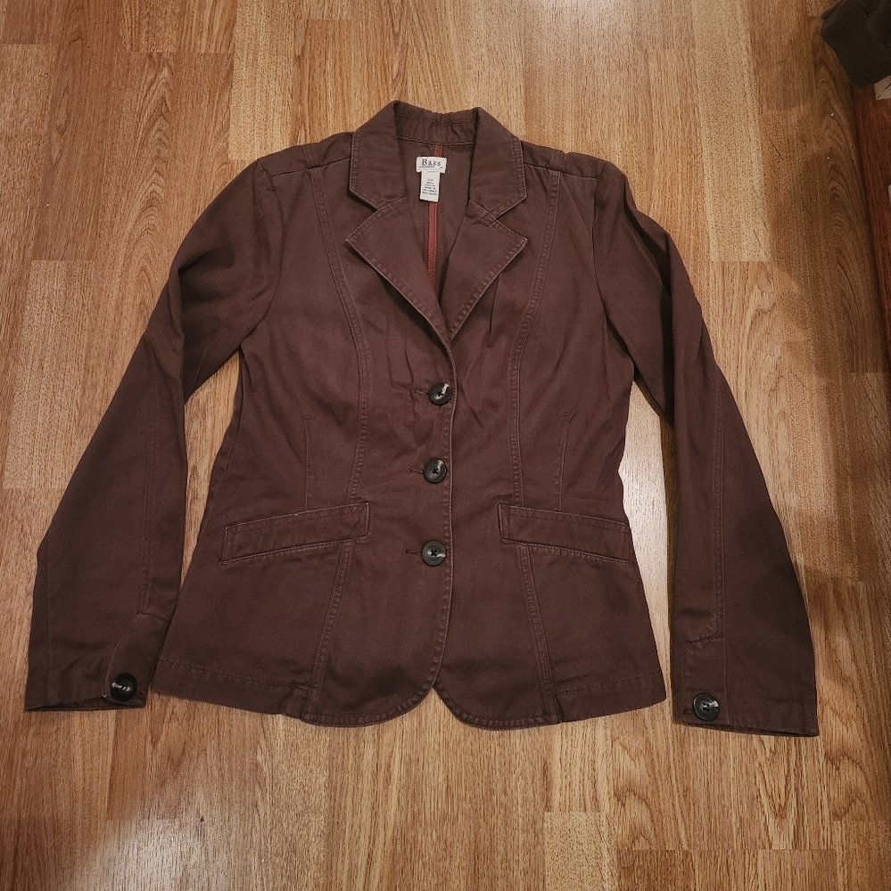 G.H. Bass & Co Cotton Jacket Blazer Brown XS